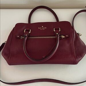 Kate Spade Kalen Chester Street pebbled leather satchel crossbody bag
